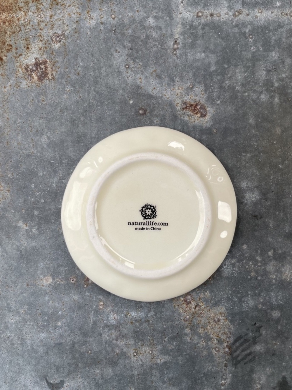 Natural Life Ceramic mini Plate w/ multicolor Sun Design & Friendship quote - Picture 4 of 6
